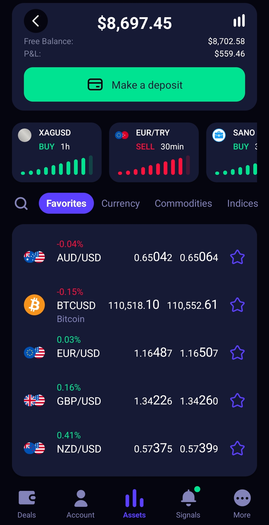 Mobile Trading Platform Screenshot 6